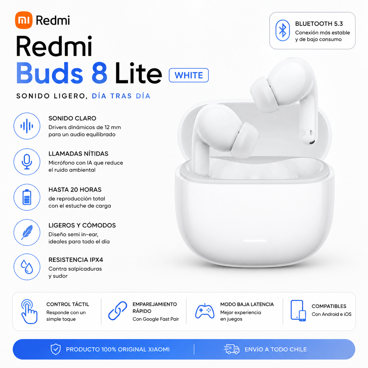 Redmi Buds 8 Lite White